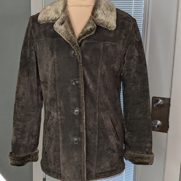 eddie bauer suede jacket